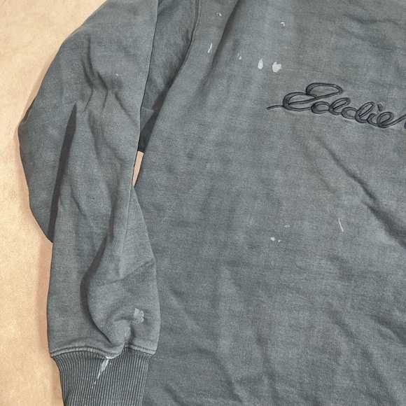 Vintage Eddie Bauer Charcoal Thrashed Crewneck Sweatshirt - Picture 4 of 6